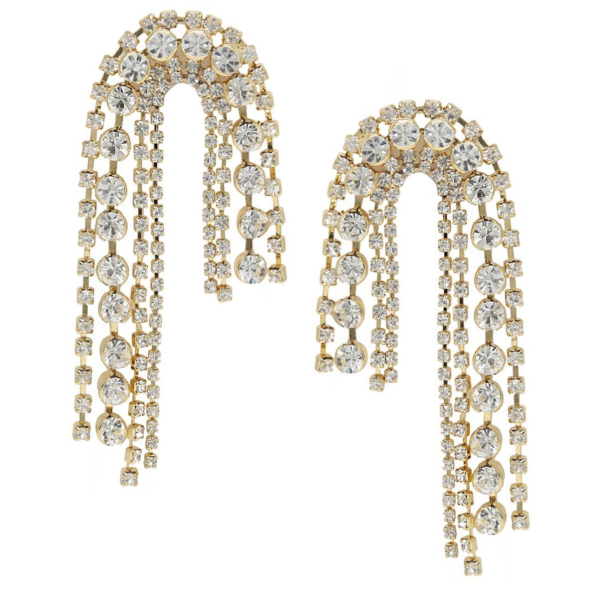 Crystal Arch Sparkle Earrings