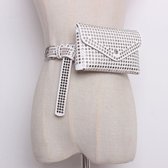 Gear Studded Belt W-Pouch