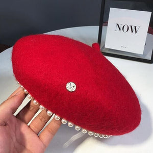 Pearl Lined Beret