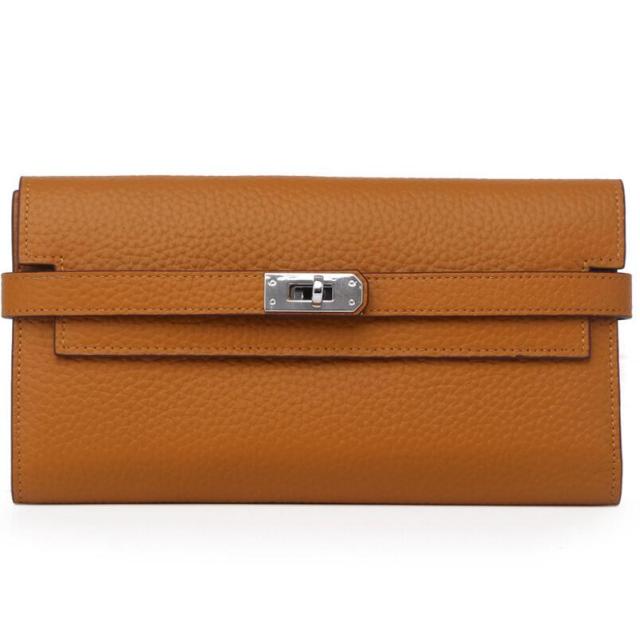 Replica Hermes Bearn Mini Wallet In Orange Epsom Leather