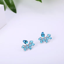 Baby Blue Floating Ear Studs