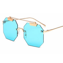 Rimless Octagon Sunglasses