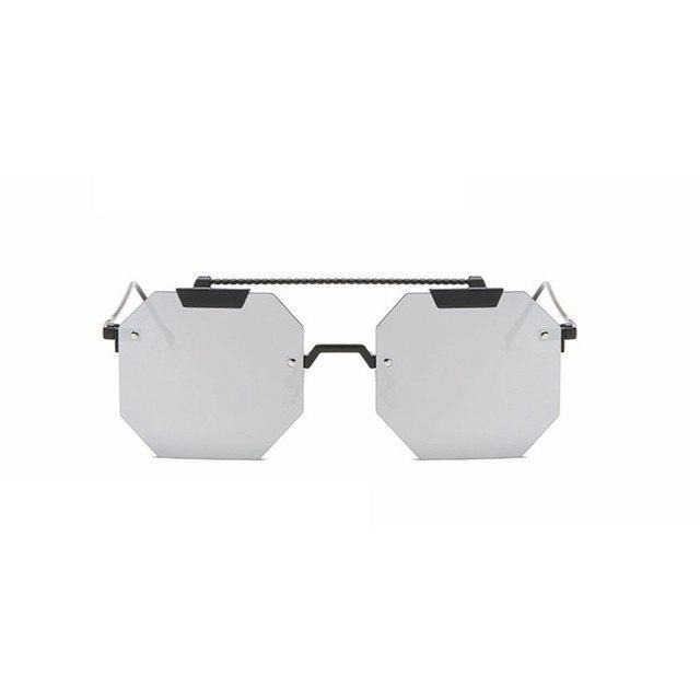 Rimless Octagon Sunglasses