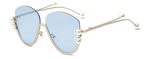Pearl Half Frame Sunglasses