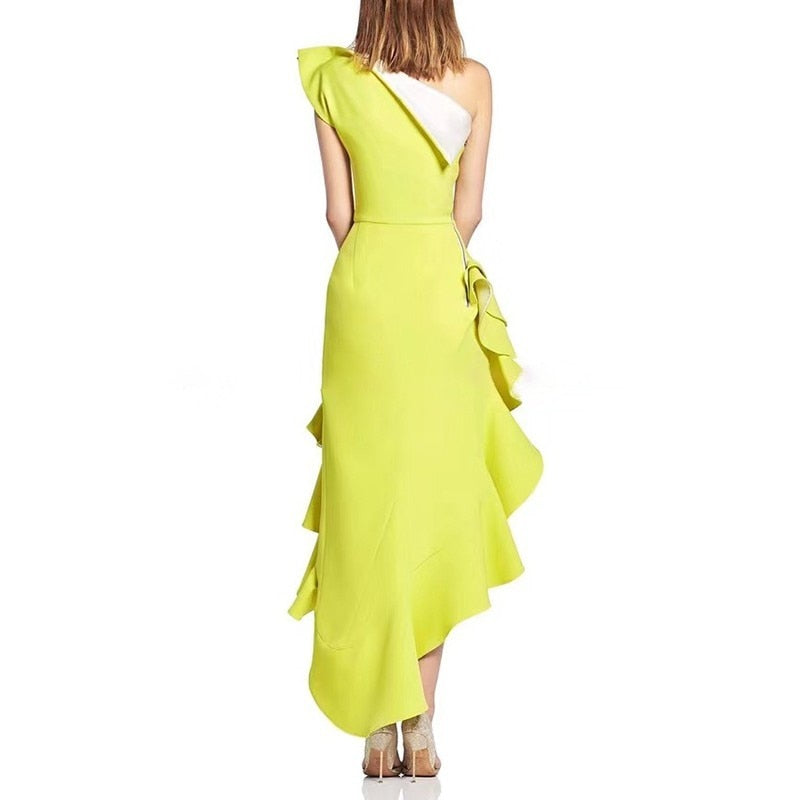 Gale Asymmetrical Ruffle Dress Sheree Elizabeth Gale Asymmetrical Ruffle Dress Sheree Elizabeth
