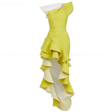 Gale Asymmetrical Ruffle Dress